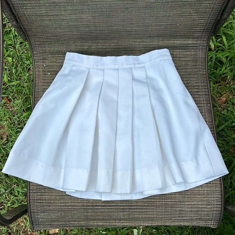 CHEERLEADER VINTAGE SKIRT WHITE COLOR SMALL SIZE